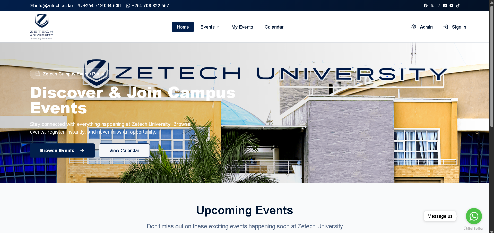 Zetech-event system